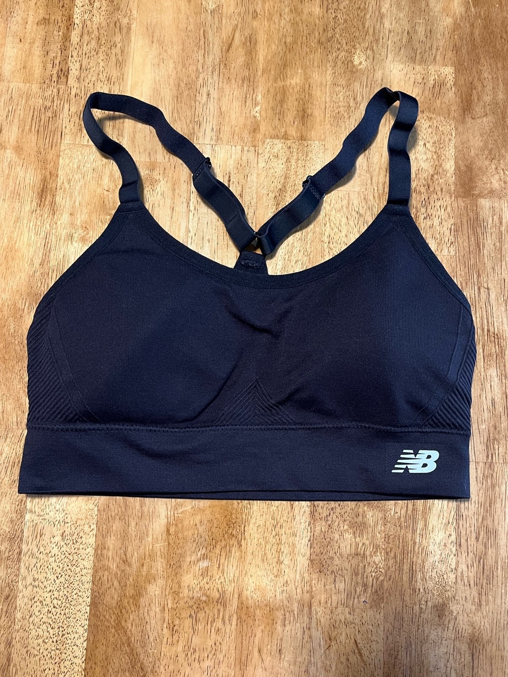 New Balance Black Racerback Sports Bra